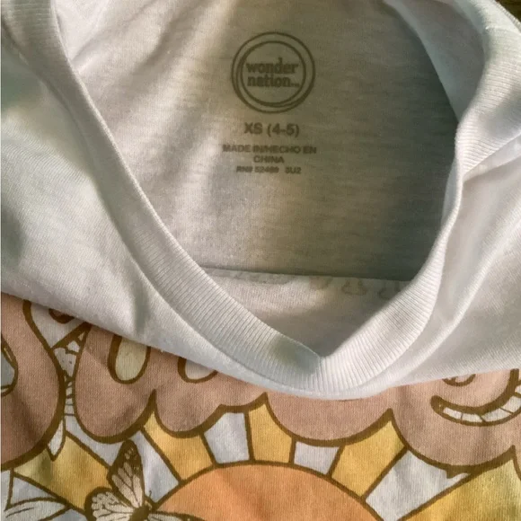 Wonder Nation Girls Naturally Sweet Tee Size XS (4 - 5) NWT - Picture 5 of 10